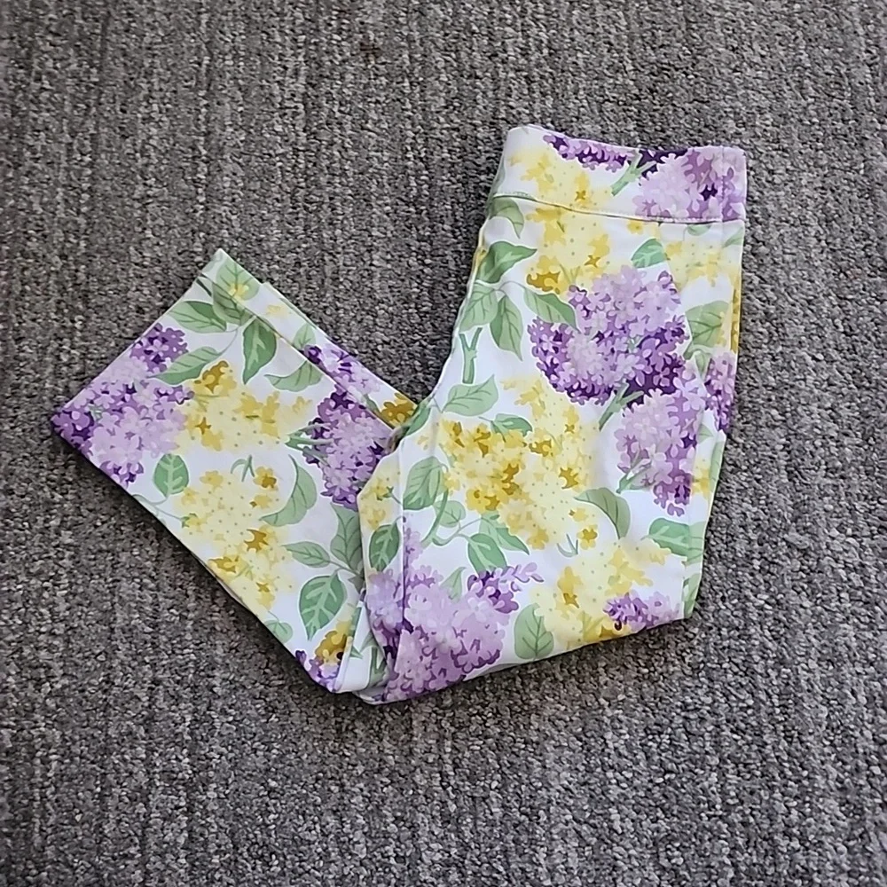 Janie and Jack Floral Sateen Pants, new!